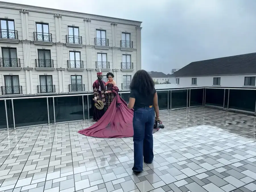 Wedding photographer using OurPixo