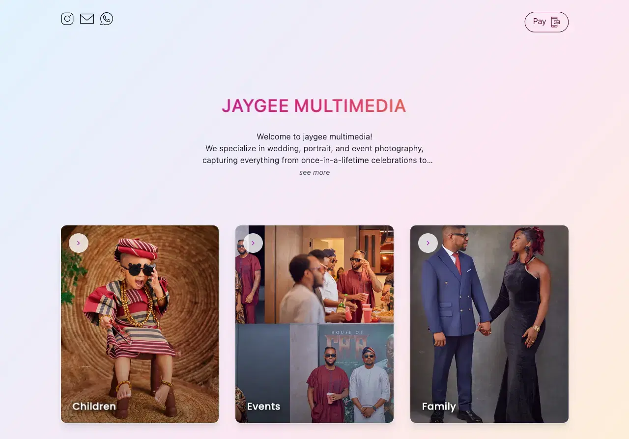 Jaygee Multimedia portfolio example